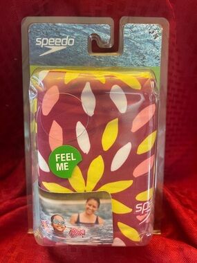 Speedo Berry Pink and Yellow Floral Swim Arm Floaties